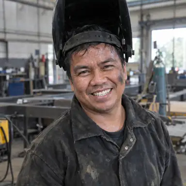 Illustrative portrait: Welder